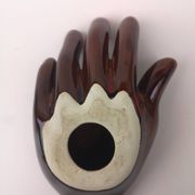 Vintage hand glazed ceramic ashtray
