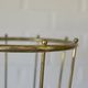 Vintage umbrella stand mid-century brass metal stick holder from 1960s