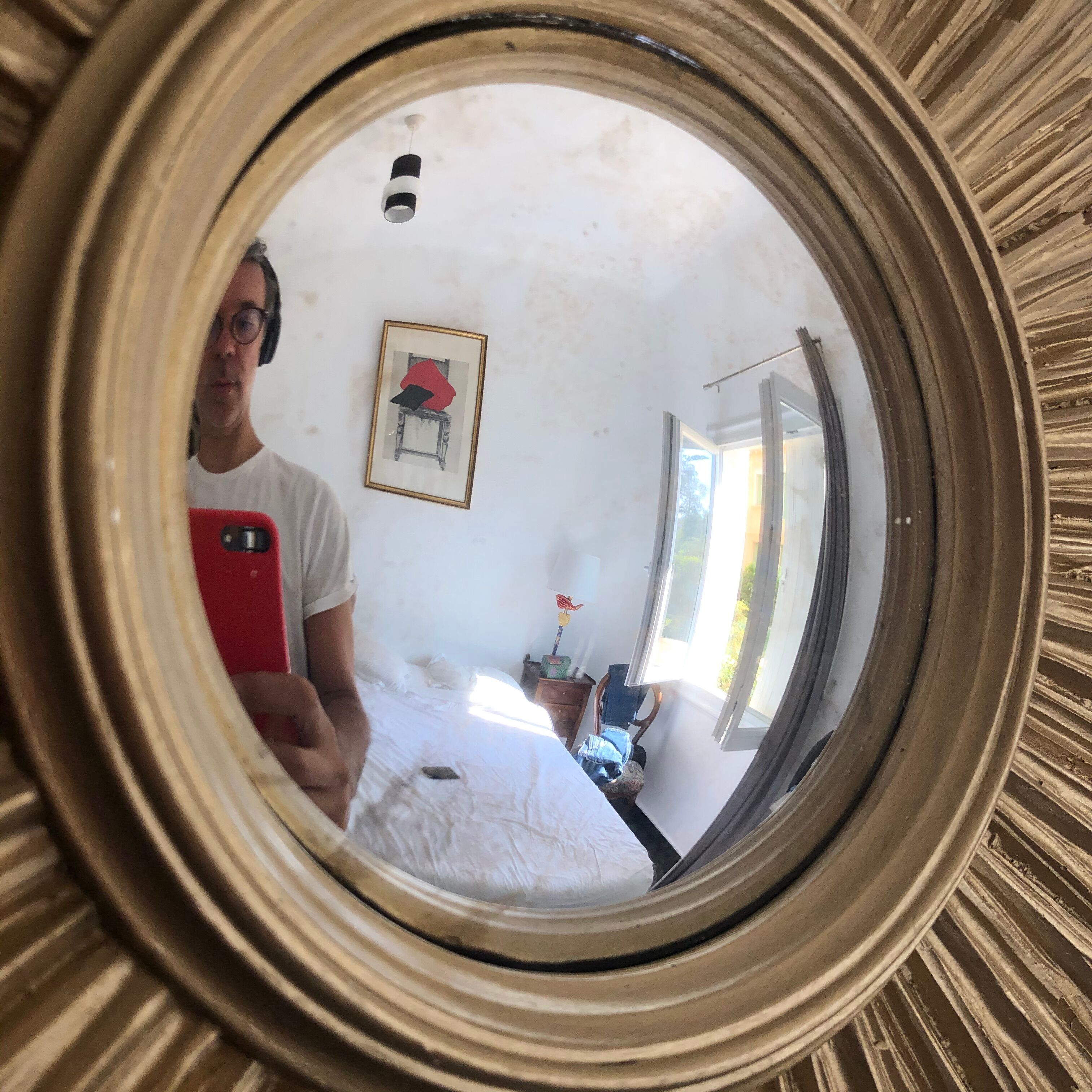 Mirror sun vintage witch eye 1960 - 50 cm