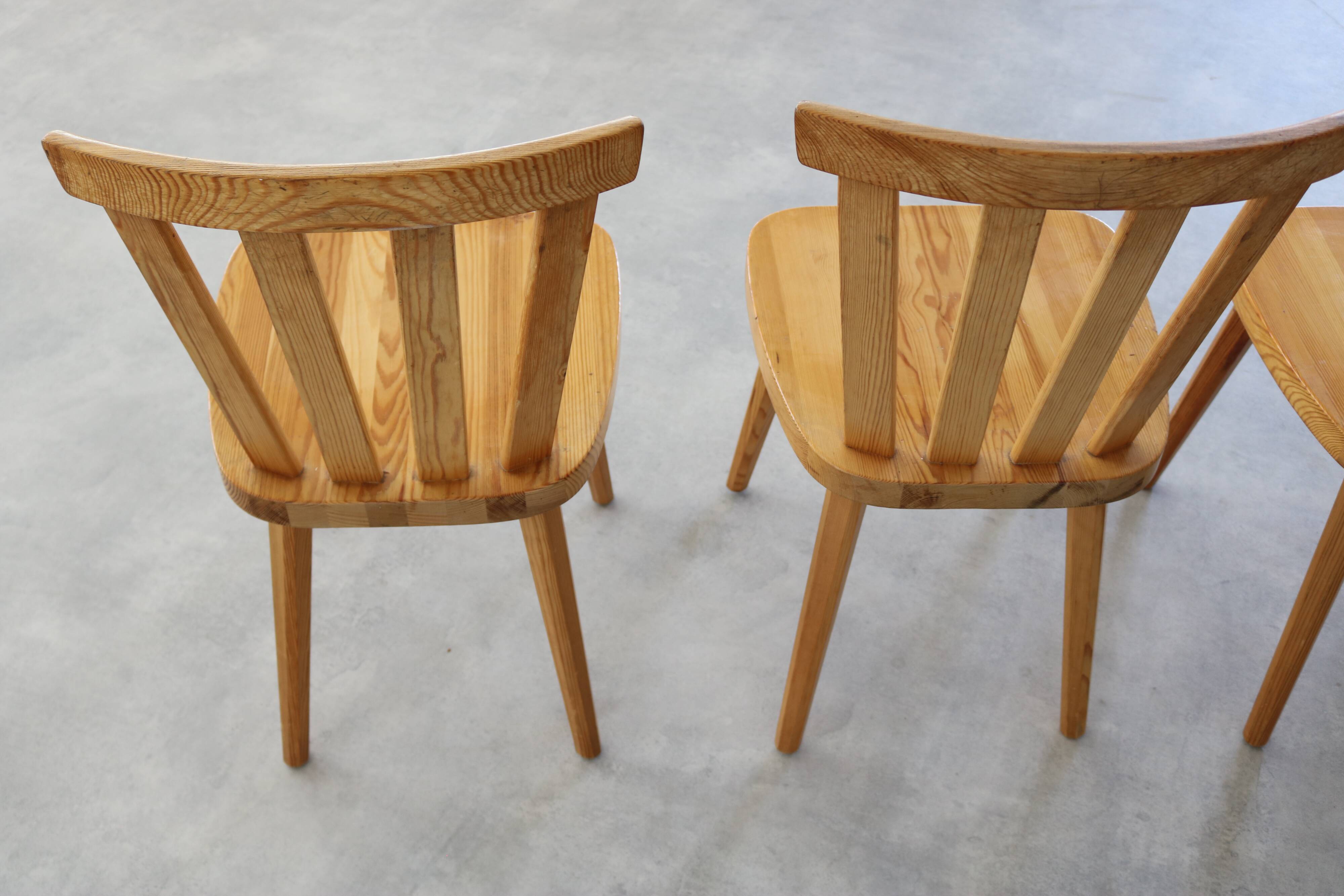 chaises vintage | chaises de salle à manger | pin | Suède