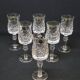 6 thick cut crystal wine glasses ff crystal hand