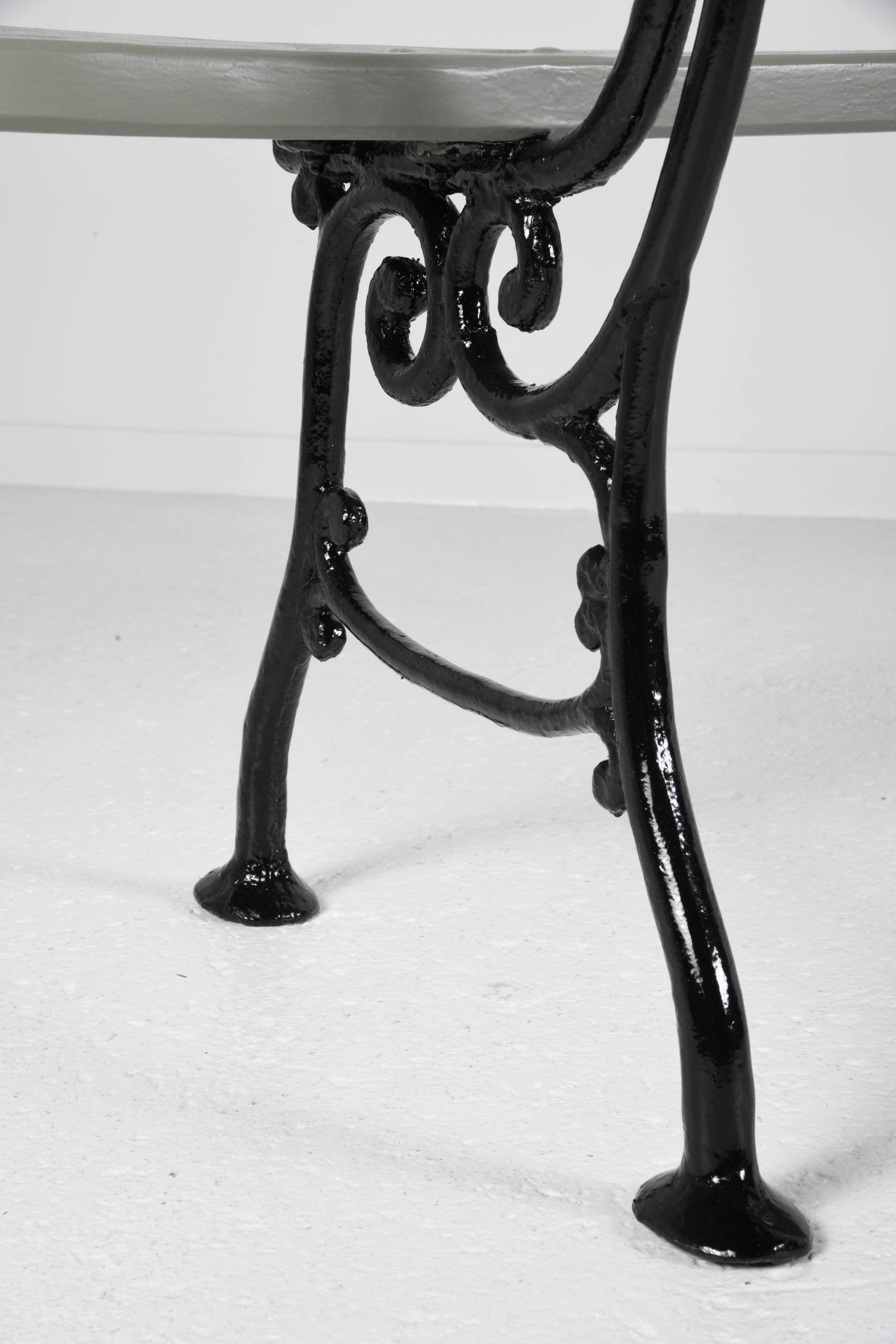 Cast iron and wood garden bench