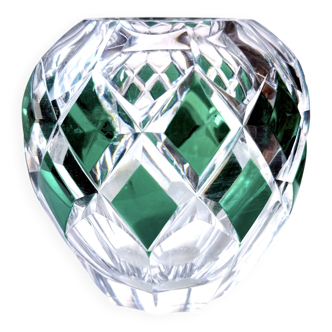 Engraved crystal vase Val Saint-Lambert