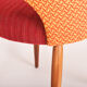 Four czechoslovak midcentury chairs, with new upholstery and original fabric