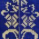 Romanian floral rug handwoven in wool, purple and yellow background