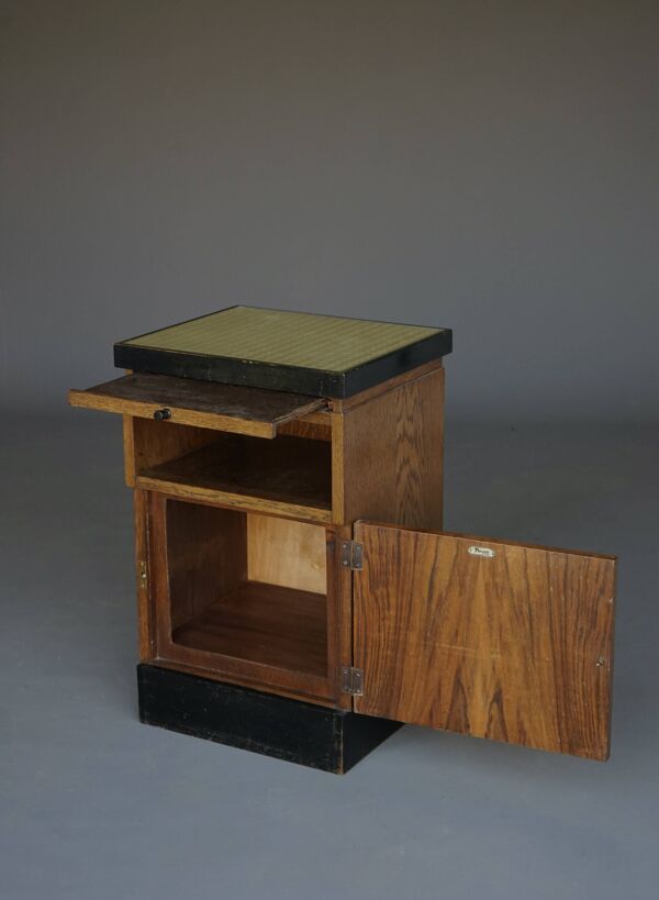 Table de nuit Art Déco ou École de La Haye par H. Pander & zn., années 1930