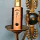 Pair of Empire eagle's head sconces in Palmettes 1900/1920