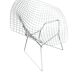 Chaise Diamond en rilsan gris (rare) par Harry Bertoia pour Knoll