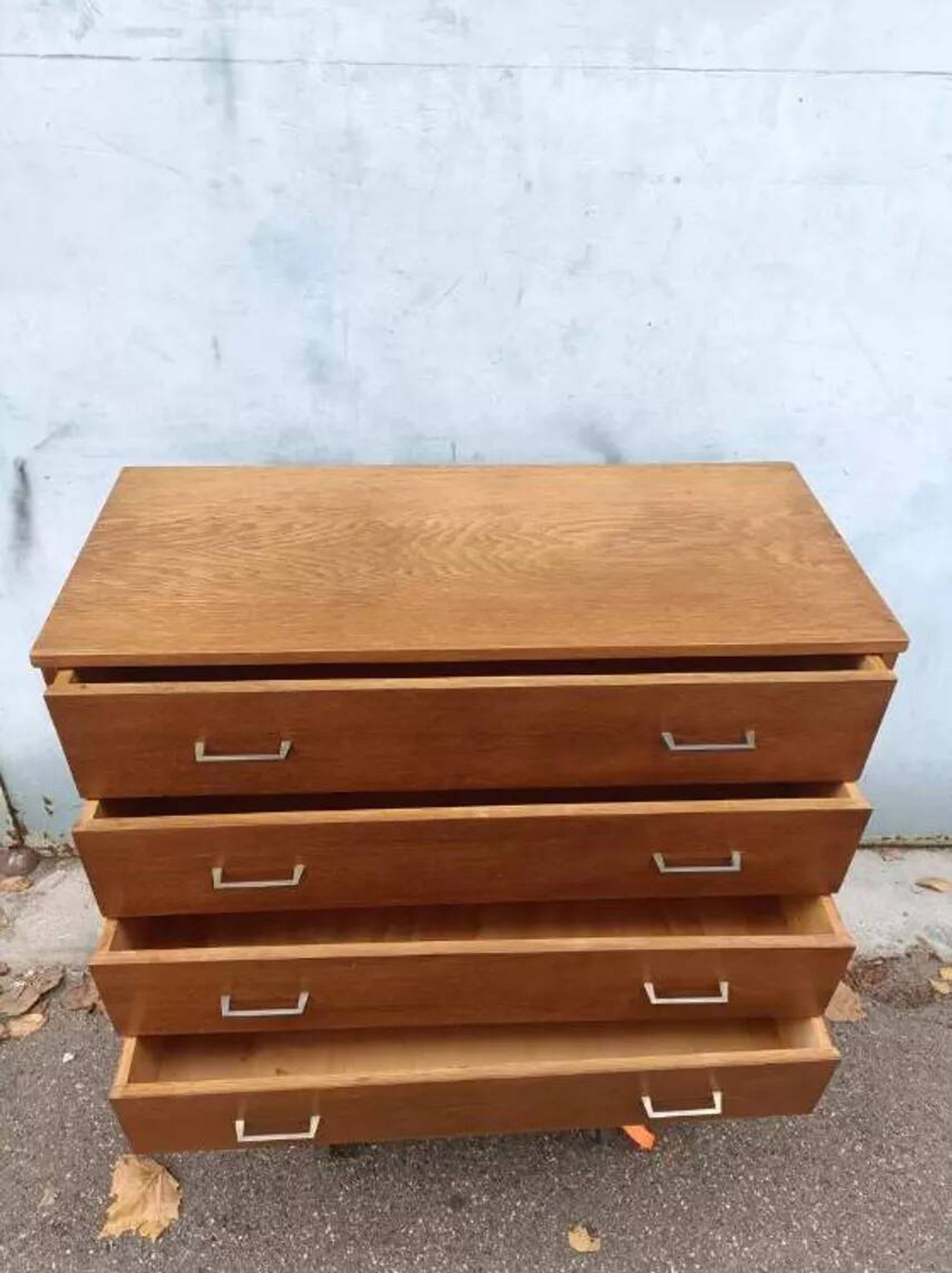 Vintage light oak chest of drawers