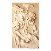 Bas-relief with flowers