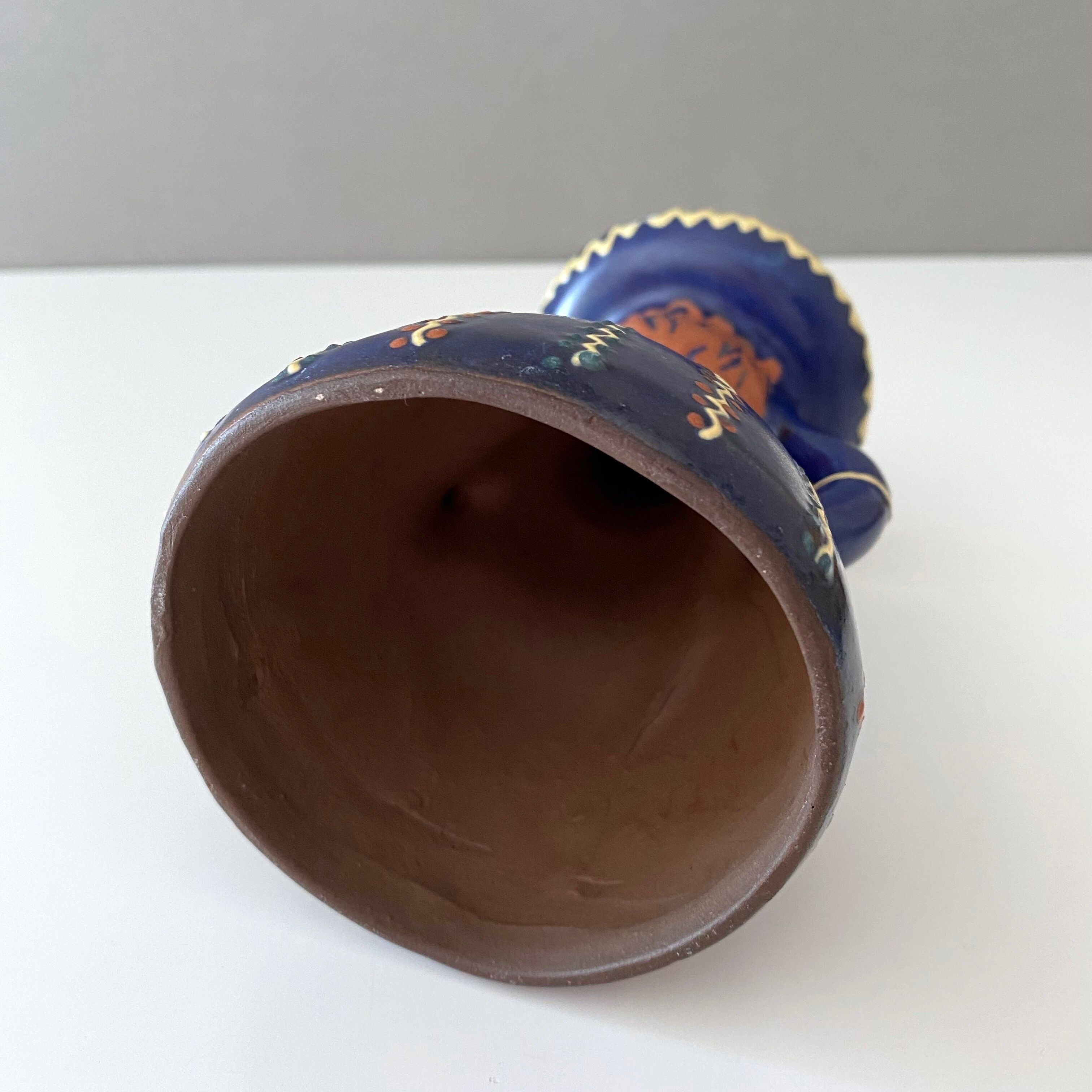 2 vintage ceramic candle holders, woman candle holder, country style, retro candle holder