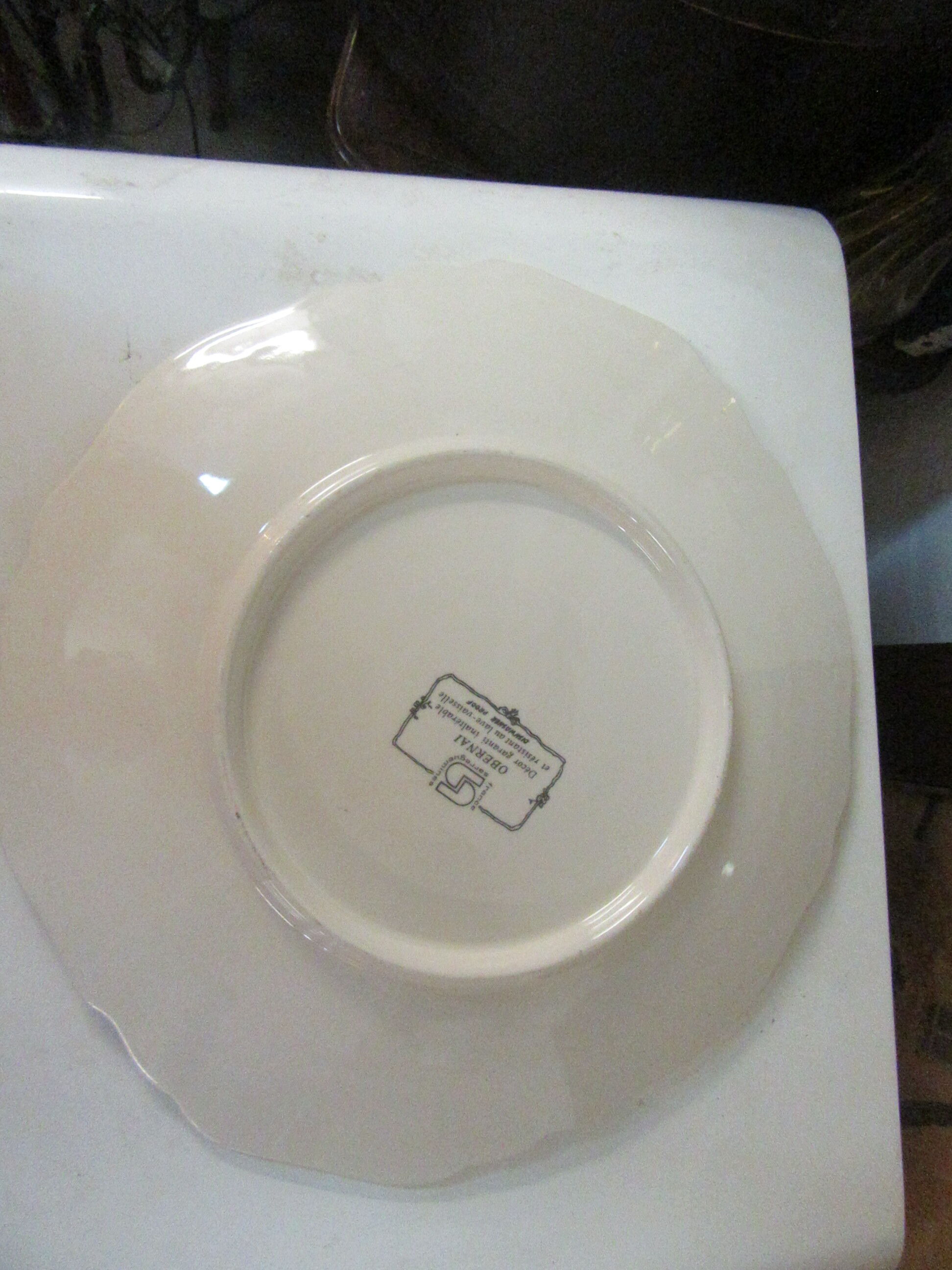 Pie dish sarreguemines-obernai