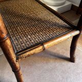 Bamboo and wicker table