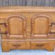 Rustic oak chest of drawers from the 1950s | Solid wood | Hand-forged fitti