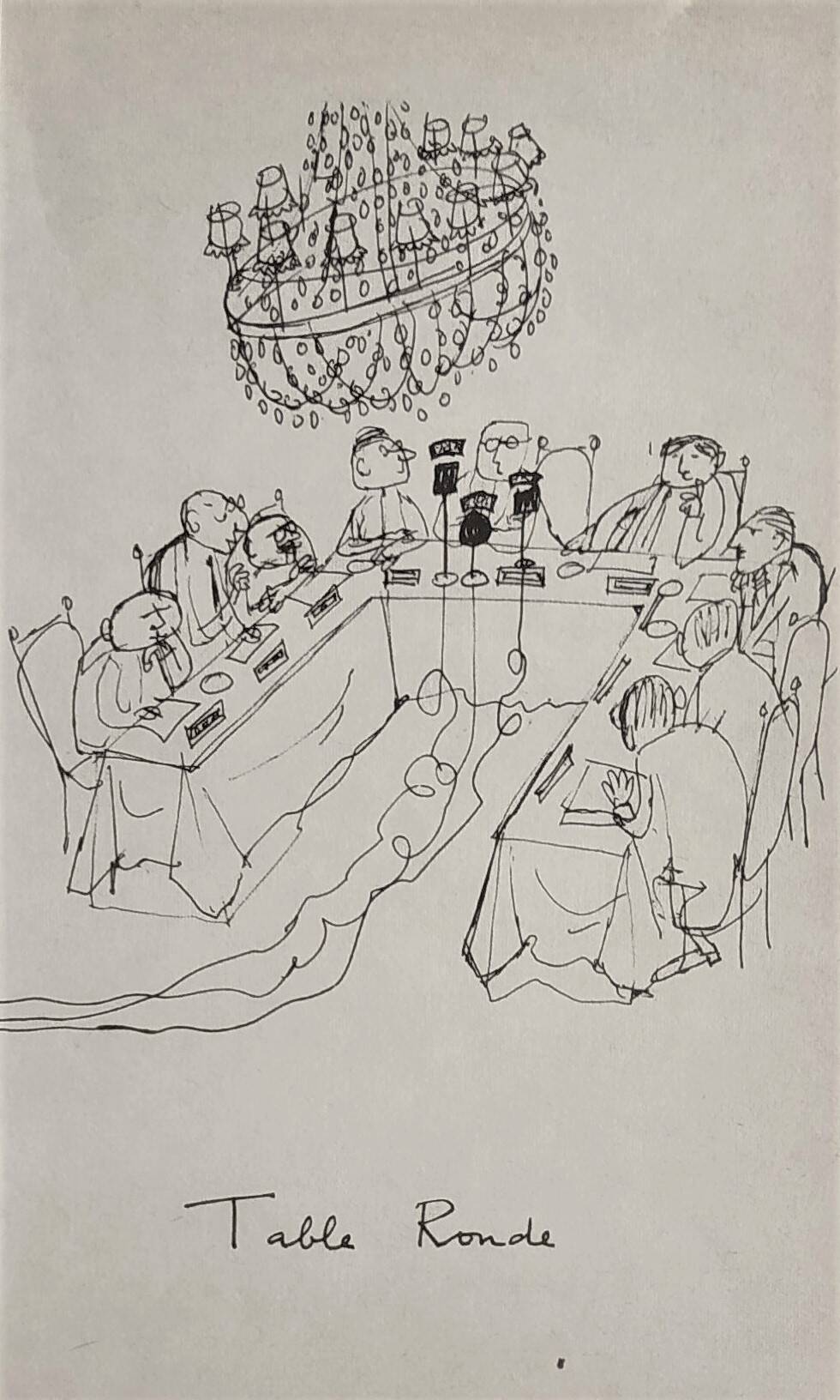 Illustration Daninos from 1962 "Round Table"