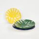 Medium plate - yellow PALM