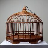 Vintage Chinese Bamboo Decorative Bird Cage