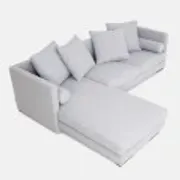 Corner sofa MALMO dove grey, Scandinavian design