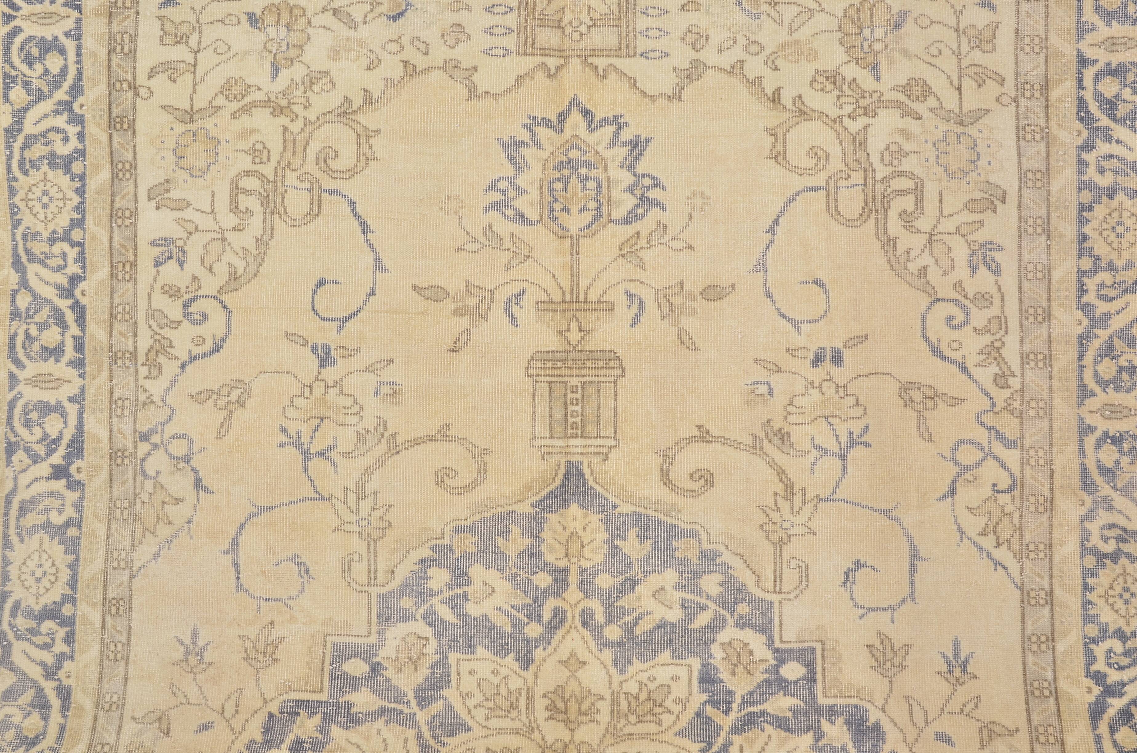 Oushak Handknotted Floral Rug sku 2166