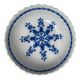 Rambervillers, antique earthenware dish with blue decoration from the 19th century.