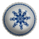 Rambervillers, antique earthenware dish with blue decoration from the 19th century.