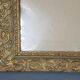 Old wood frame - gilded stucco - glass 61x51 cm leaf 50.5x40 cm SB 113