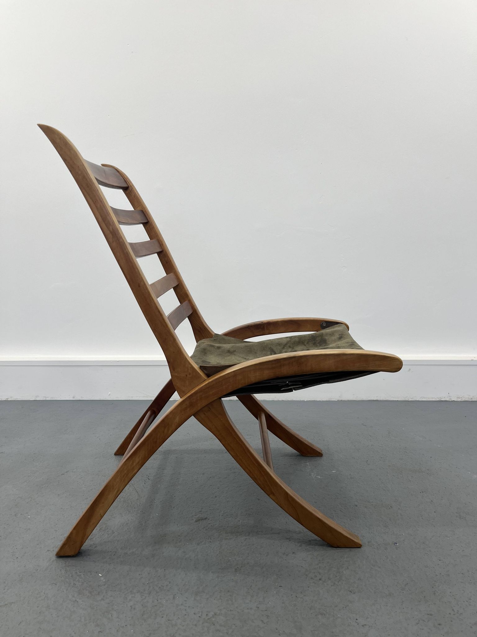 Chaise vintage en cuir, années 1970