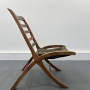 Chaise vintage en cuir, années 1970
