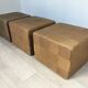 Lot de 3 grand Pouf Cubic De Sede cuir Suisse années 70