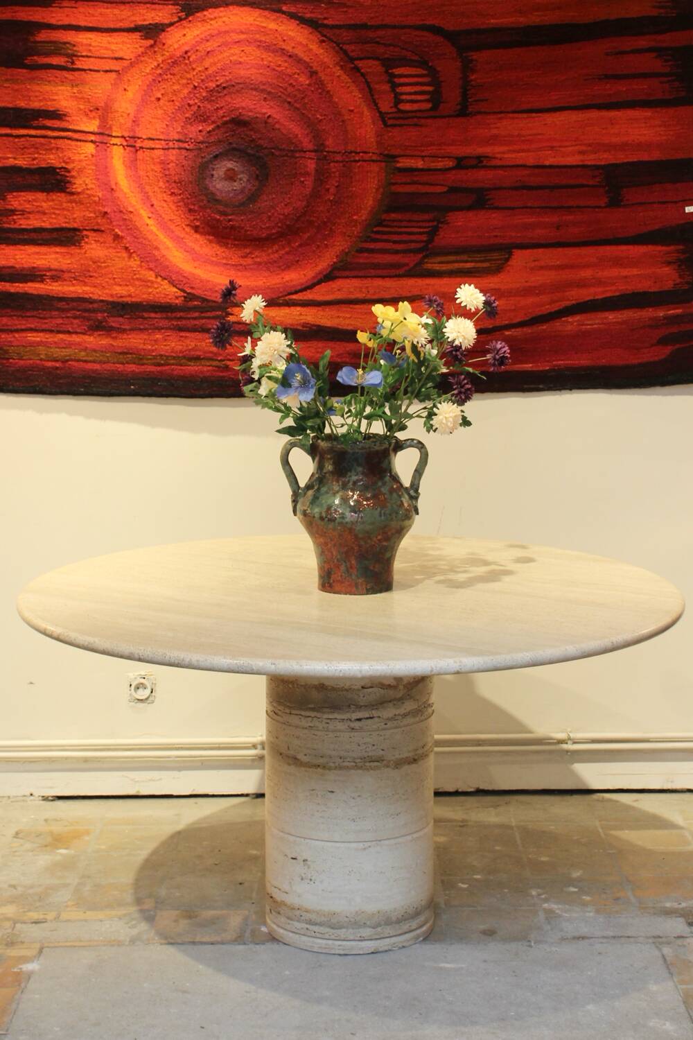 Travertine table edition Up & Up, Italy 1970