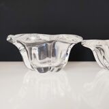 Set of 3 cups including one signed Val Saint Lambert