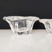 Set of 3 cups including one signed Val Saint Lambert