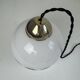 Ancienne suspensions en opaline vintage 1970
