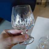 Cut crystal digestive glasses