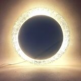 Backlit illuminated mirror Hillebrand 1970s