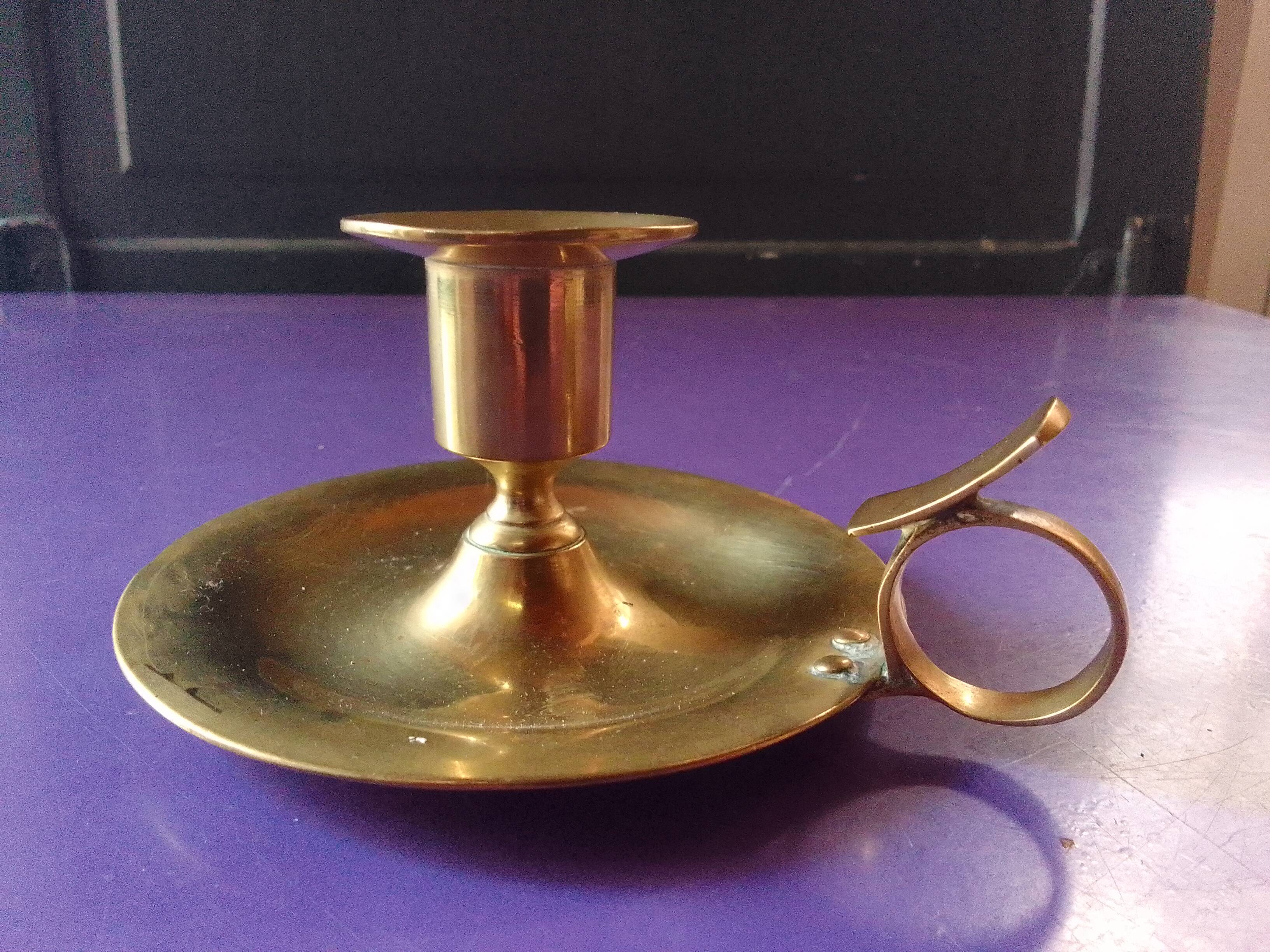 Brass candle holder