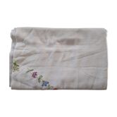 White cotton damask table loth