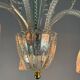 Venetian Chandelier by Barovier in Colorless Murano Glass, Circa 1940