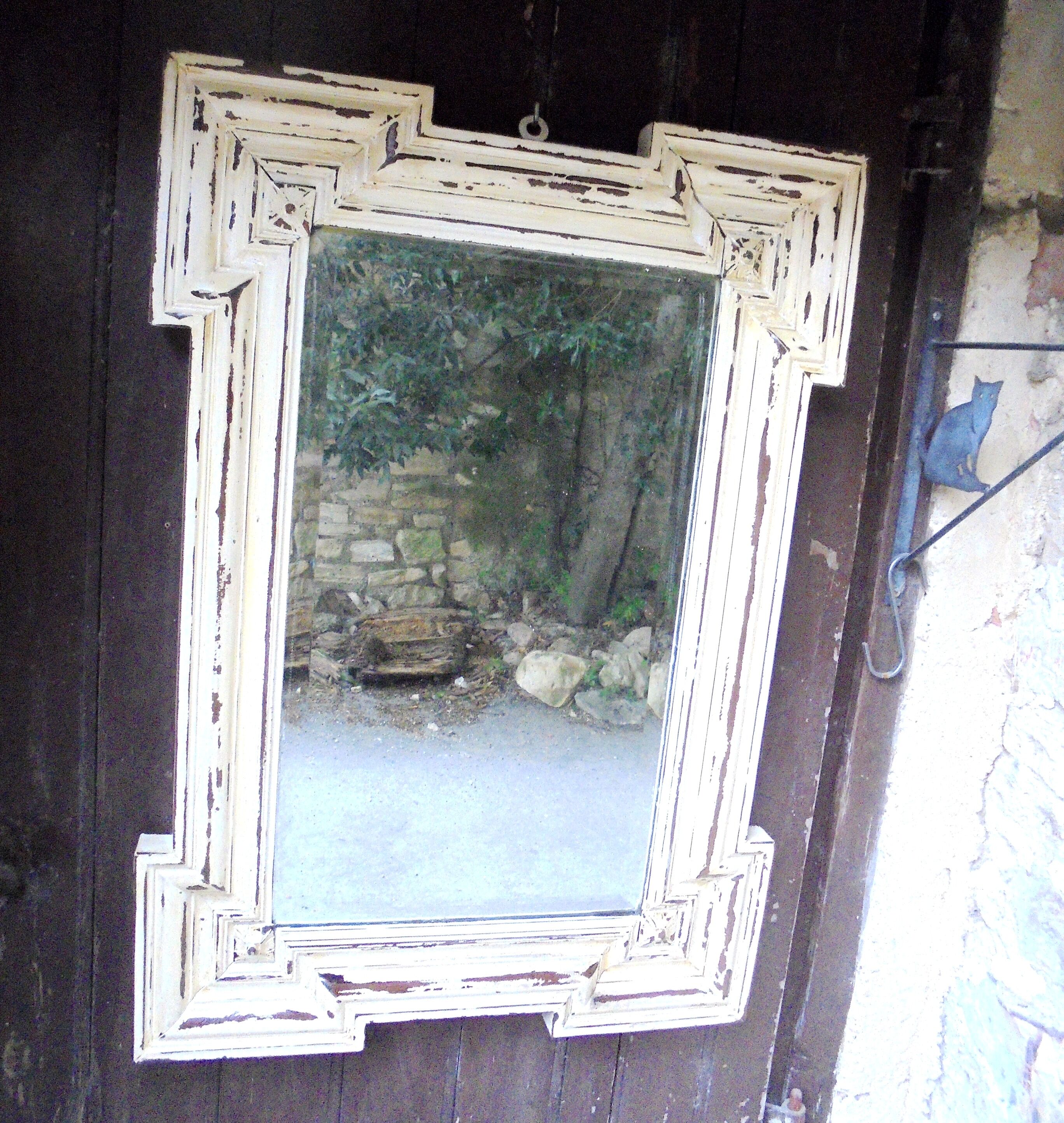 Old bevelled mirror