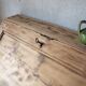 Secrétaire bureau vintage ancien bois massif