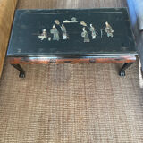 Carved wooden coffee table, Chinese craftsmanship.