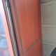Buffet vitrine rouge terracota