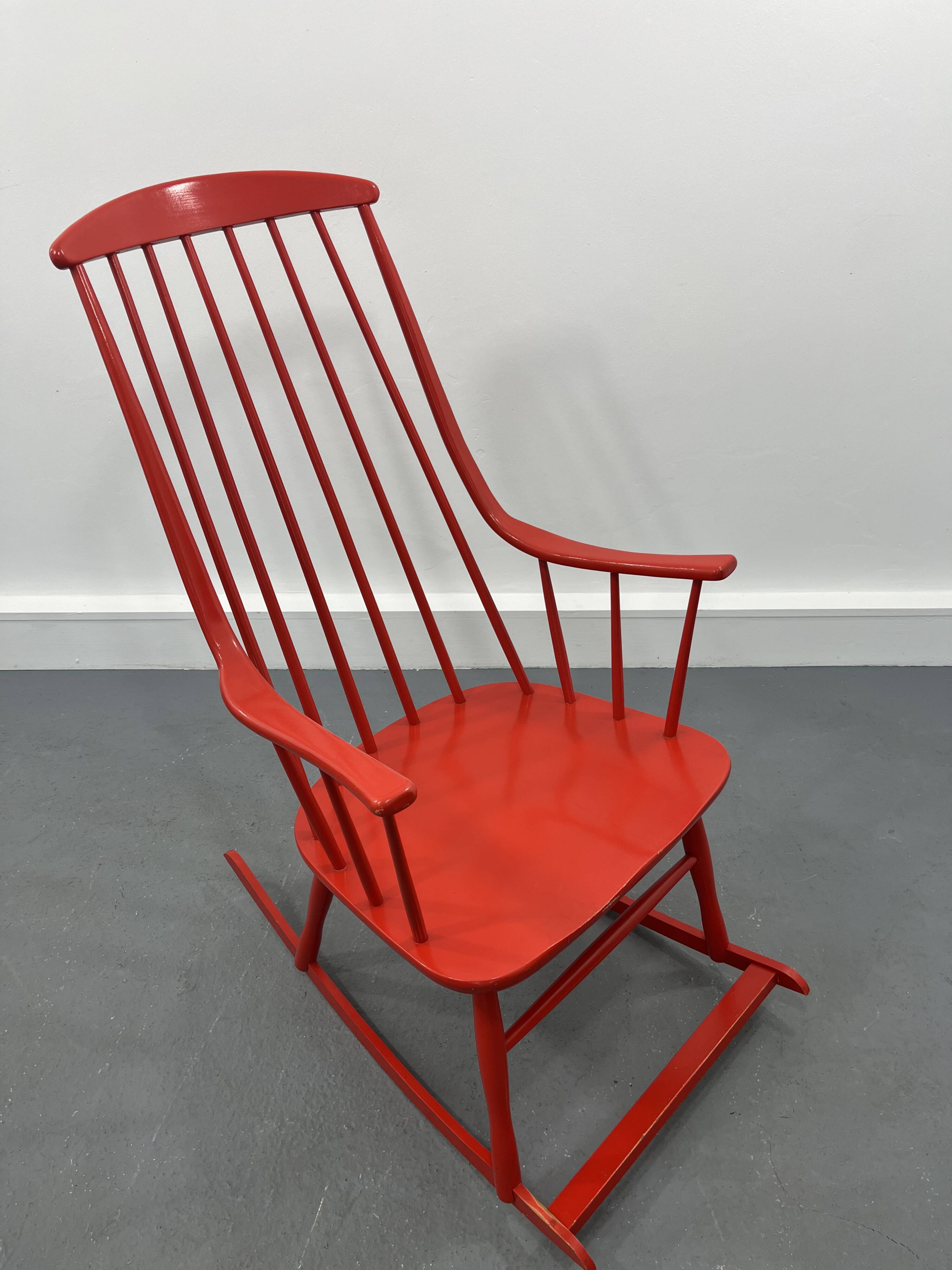 Scandinavian Rocking CHair , 1970 S