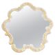 Miroir décoratif milieu du siècle dans un cadre fleuri, Italie, années 1960