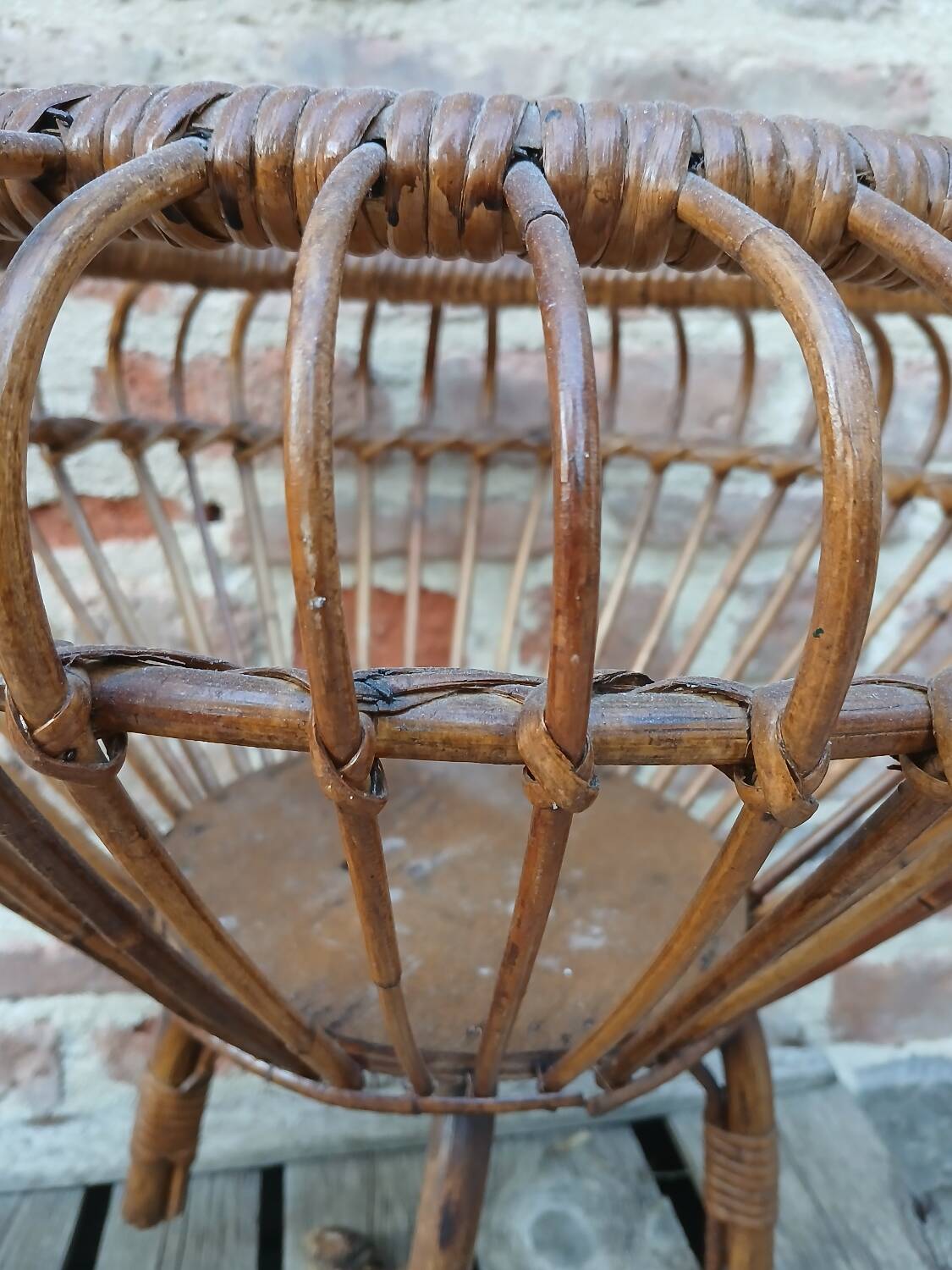 Panier à couture vintage