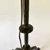 Brutalist wrought iron lamp base