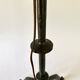 Brutalist wrought iron lamp base