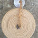 Handcrafted rope hanging lamp