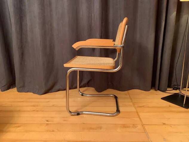 Chair with raffia, Italy, 1980s