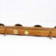 Wooden and brass candle holder